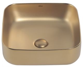 Раковина ABBER Rechteck AC2211MMG 39см золото матовое